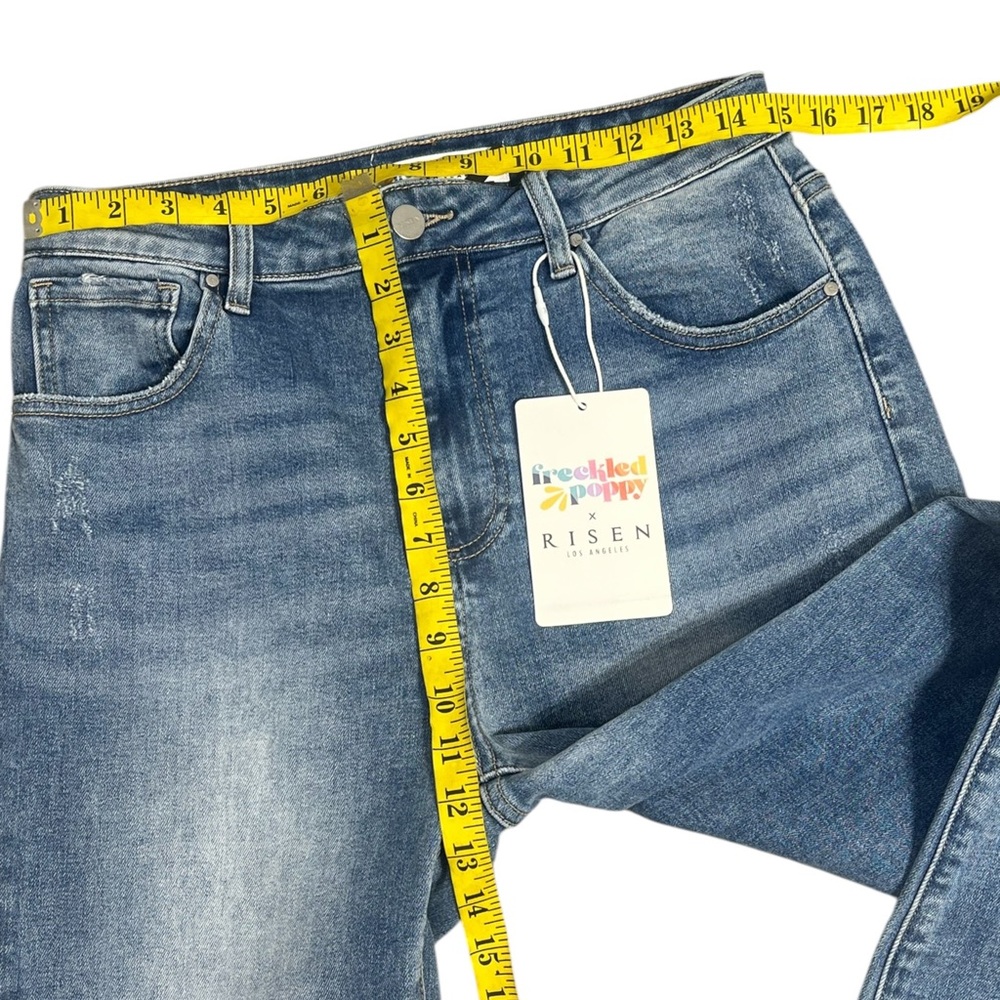 Freckled Poppy x Risen retro high rise waist boot cut flare Jeans Size 13/31 - Picture 3 of 9